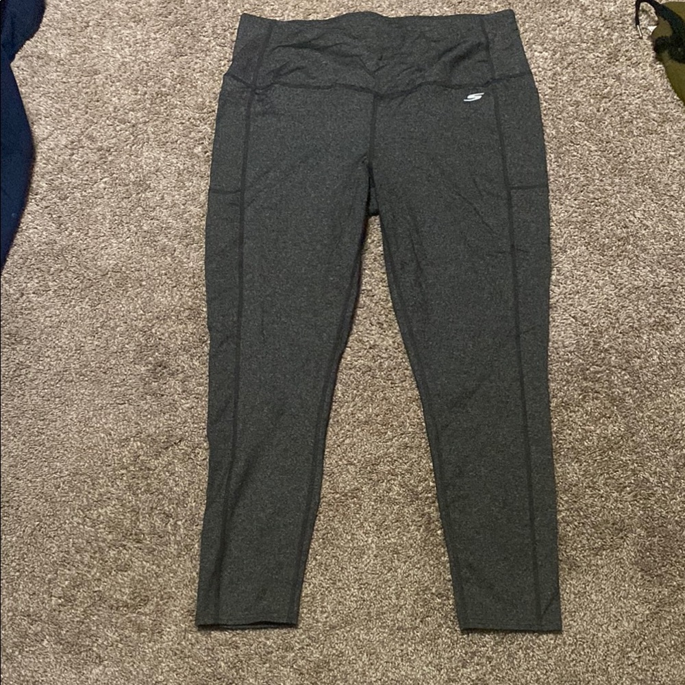 Skechers Gray Athletic Leggings
